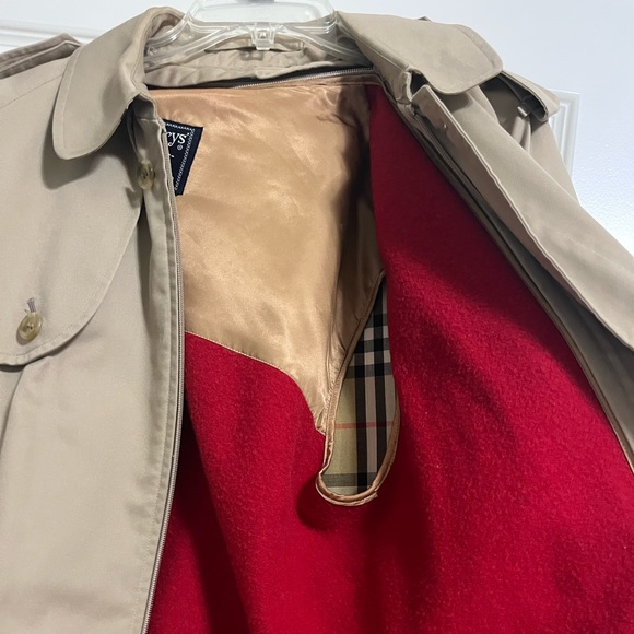 Vintage Burberry London beige Detachable Hood Trench Rain - Picture 5 of 7
